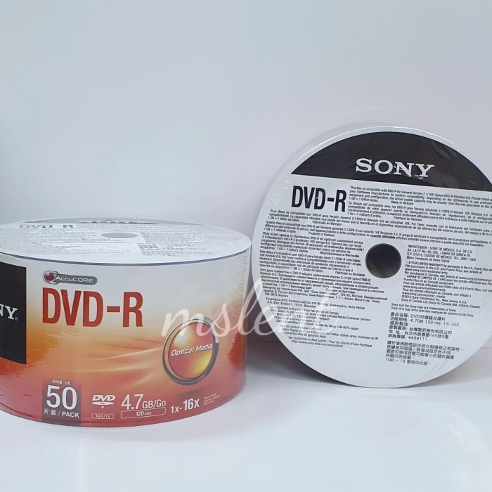 Dvd-R Sony Spindle 50Pcs