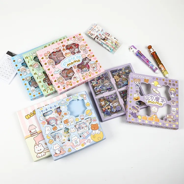 

PAKET USAHA ISI 400 LEMBAR / 4 BOX STIKER MOMO MIX WARNA RB9