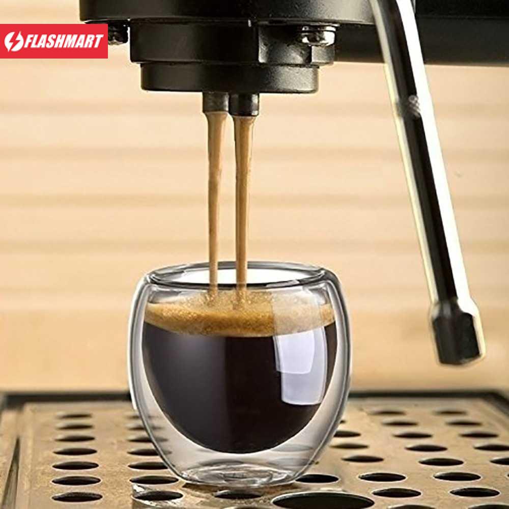 Flashmart Cangkir Kopi Double Wall Glass Love Series 200ml - CV2103l