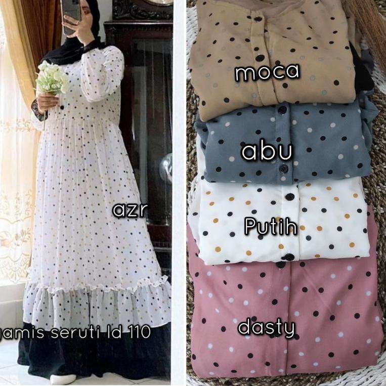 BOOMING Realpict ORI Premium Ceruti Gamis Pesta Fashion Wanita Muslim Long Dress Jumbo Renda Bawah G