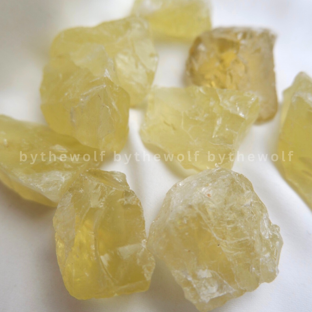 Tarotbythewolf - Rough Citrine - Gemmy Citrine