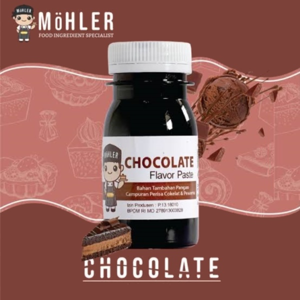 

Mohler Chocolate Flavor Paste 60g Perisa Coklat