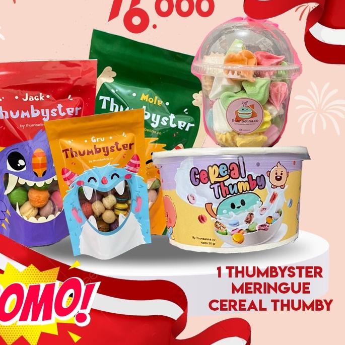 

☆ PAKET HEMAT 1 Macaron Thumbyster, Meringue, Cereal ℮