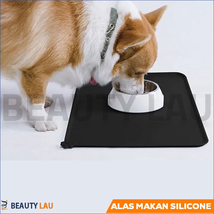 ALAS TATAKAN TEMPAT MAKAN KUCING ANJING SILIKON SILICONE ANTI SLIP WATERPROOF PET FOOD MAT DOG CAT FEEDING MAT