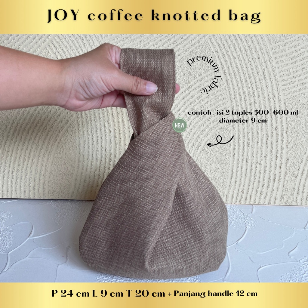 Joy Knotted Bag 24x9x20 Tas korea aesthetic hampers goodie bag souvenir