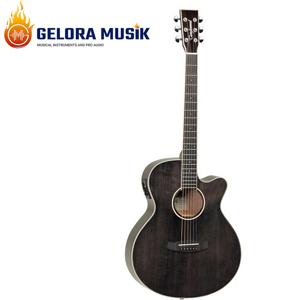 Gitar Akustik Elektrik Tanglewood Winterleaf TW4 E BS Super Folk, BK Gloss W/Bag