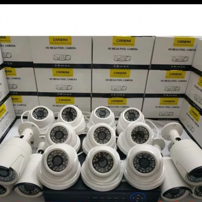 Paket Cctv Ahd 2 Mega Pixel ( 16 Channel ) Komplit Tinggal Pasang