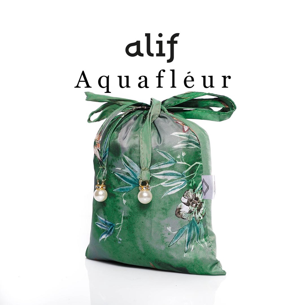 ALIF MUKENA MINI MOTIF PARASUT PREMIUM KOREA TRAVEL - LAUREL GREEN ( MKN-P02-007 )