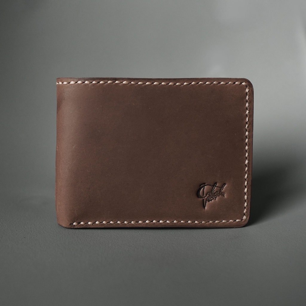 Caliandravieri Dompet Pria Kulit Asli Handmade CVN Crazy Horse Leather Premium