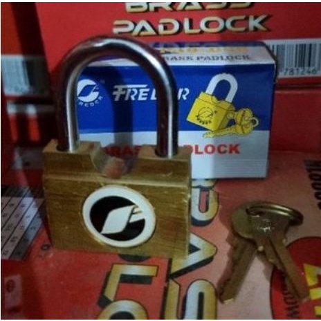 obral gembok kuningan samping 35mm freder pendek (LV24)