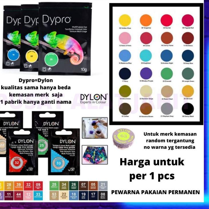 [Terkece Se-RI] ASLI DYLON DILON DYPRO WANTEK WANTEX PEWARNA PERMANEN PATEN BAGUS PAKAIAN BAHAN TEKS