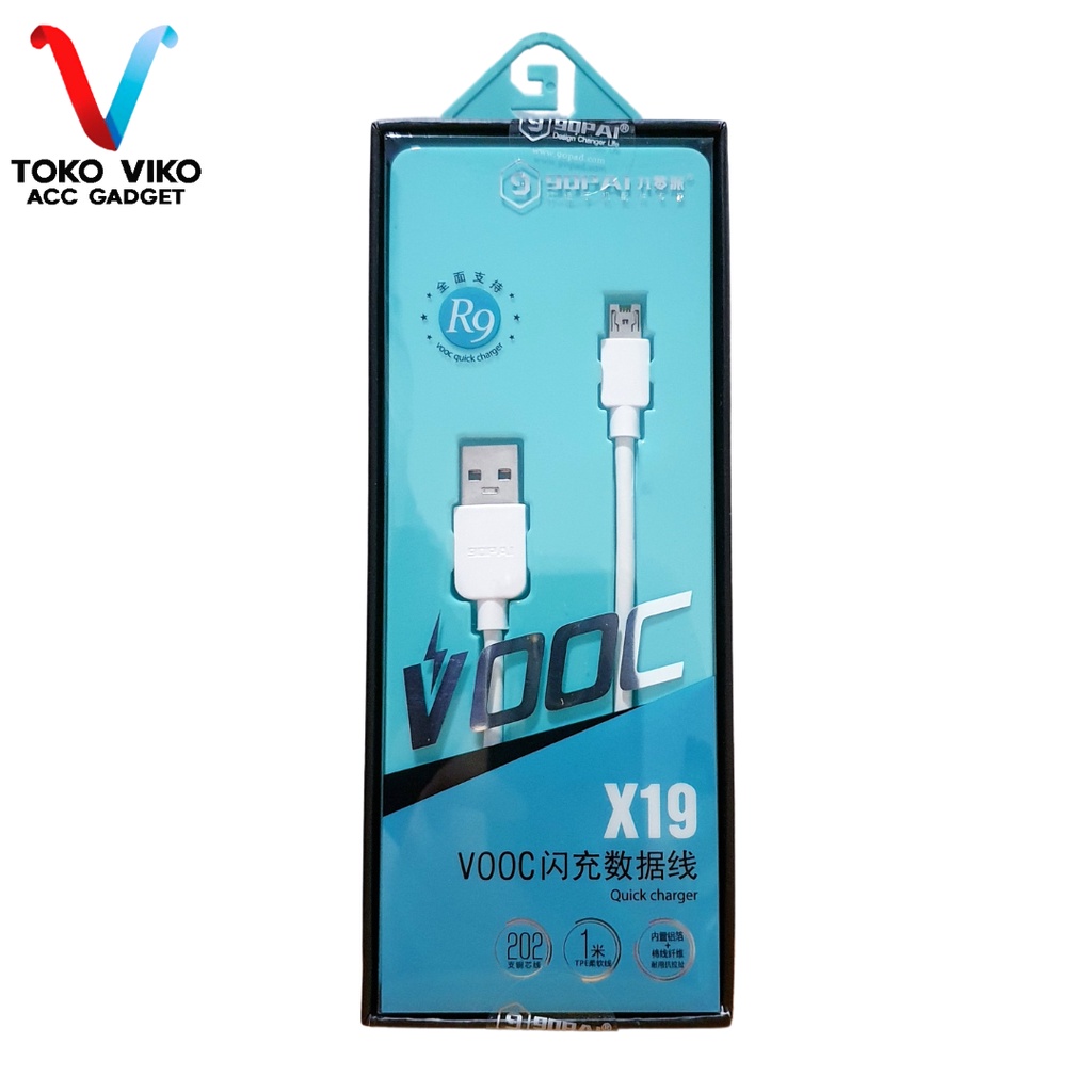Kabel Data Gopai X19 Data Cable VOOC Quick Charger