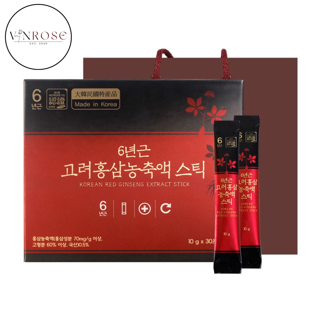 [30 Stick] Korea Red Ginseng Extract 6 years Jung Won Sam Ginseng Merah