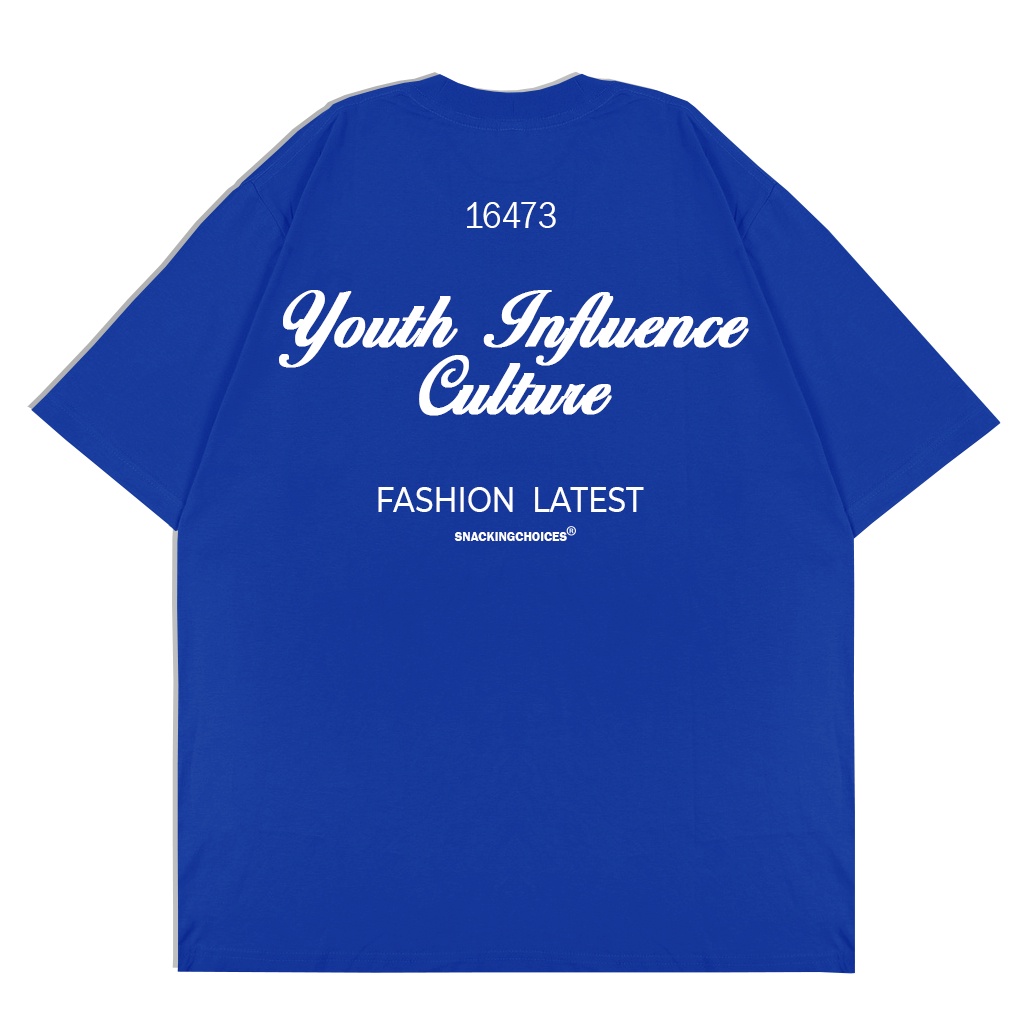 T-shirt | Oversize | Influence | Blue | Snackingchoices