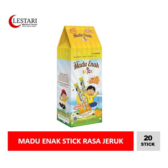 

Madu Enak Stick Rasa Jeruk 15gr x 20 sachet [BOX]