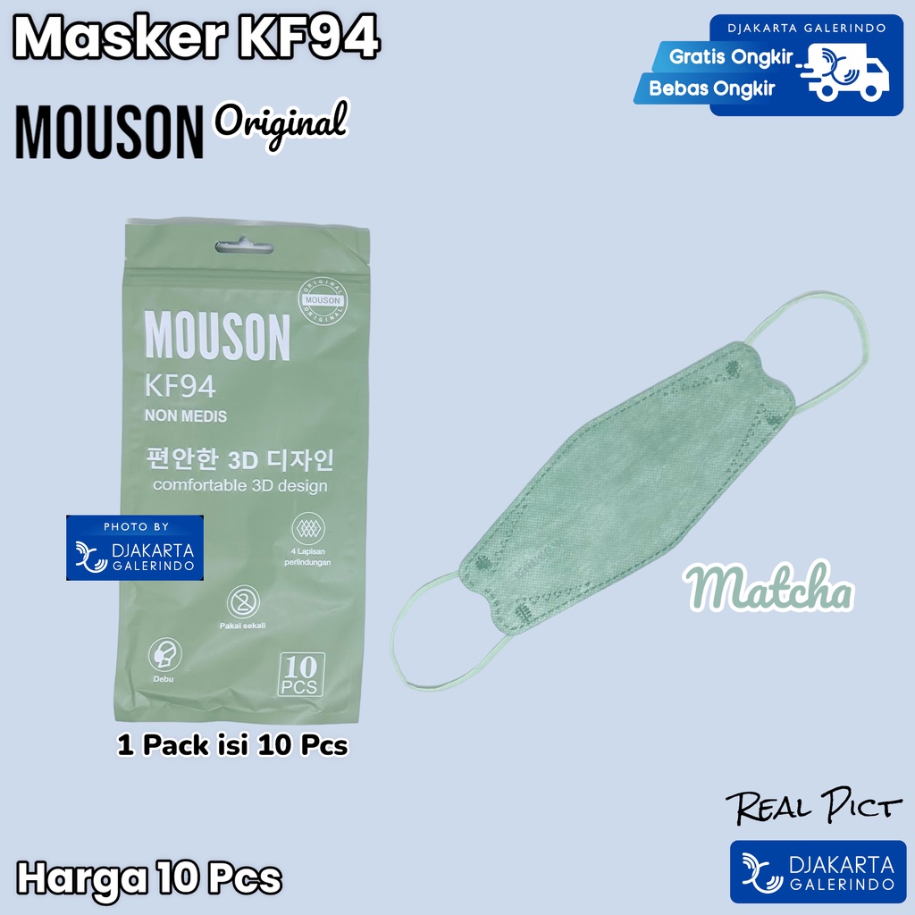 Masker MOUSON KF94 4Ply original isi 10Pcs