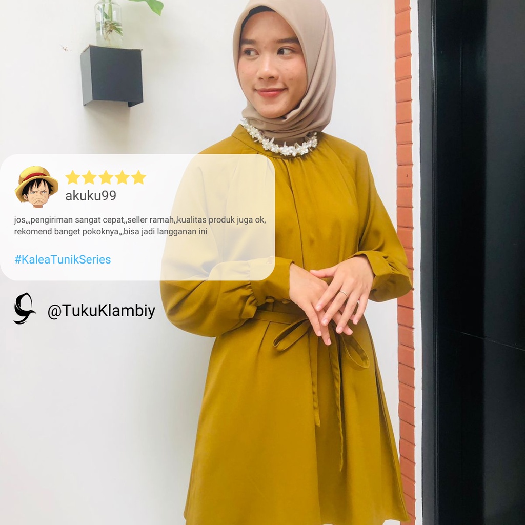 TUKUKLAMBIY ATASAN WANITA KEMEJA TUNIK BLOUSE CASUEL GARANSI 100% - MAHAL? KEMBALIKAN!