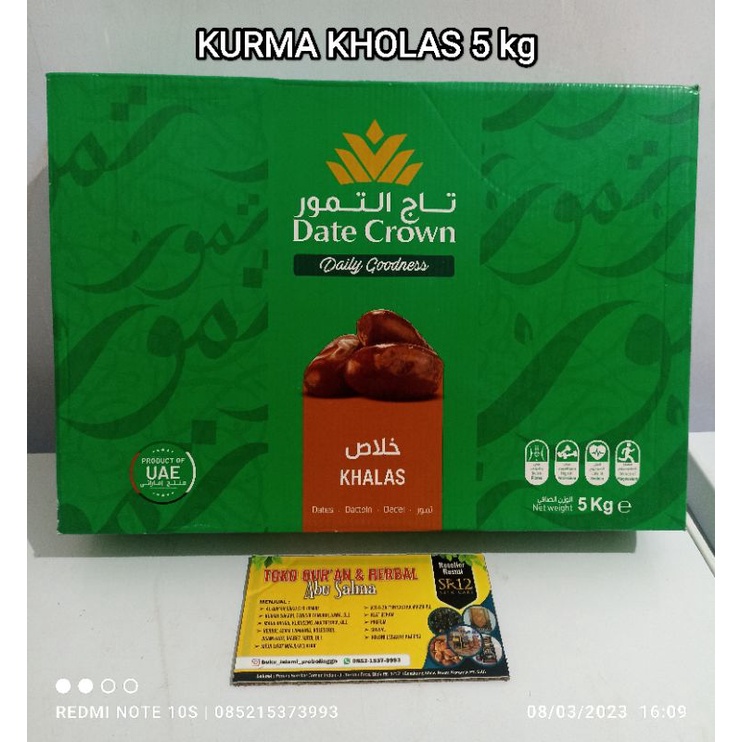 

Original Kurma Kholas Date Crown 5kg | Grosir Kurma Probolinggo