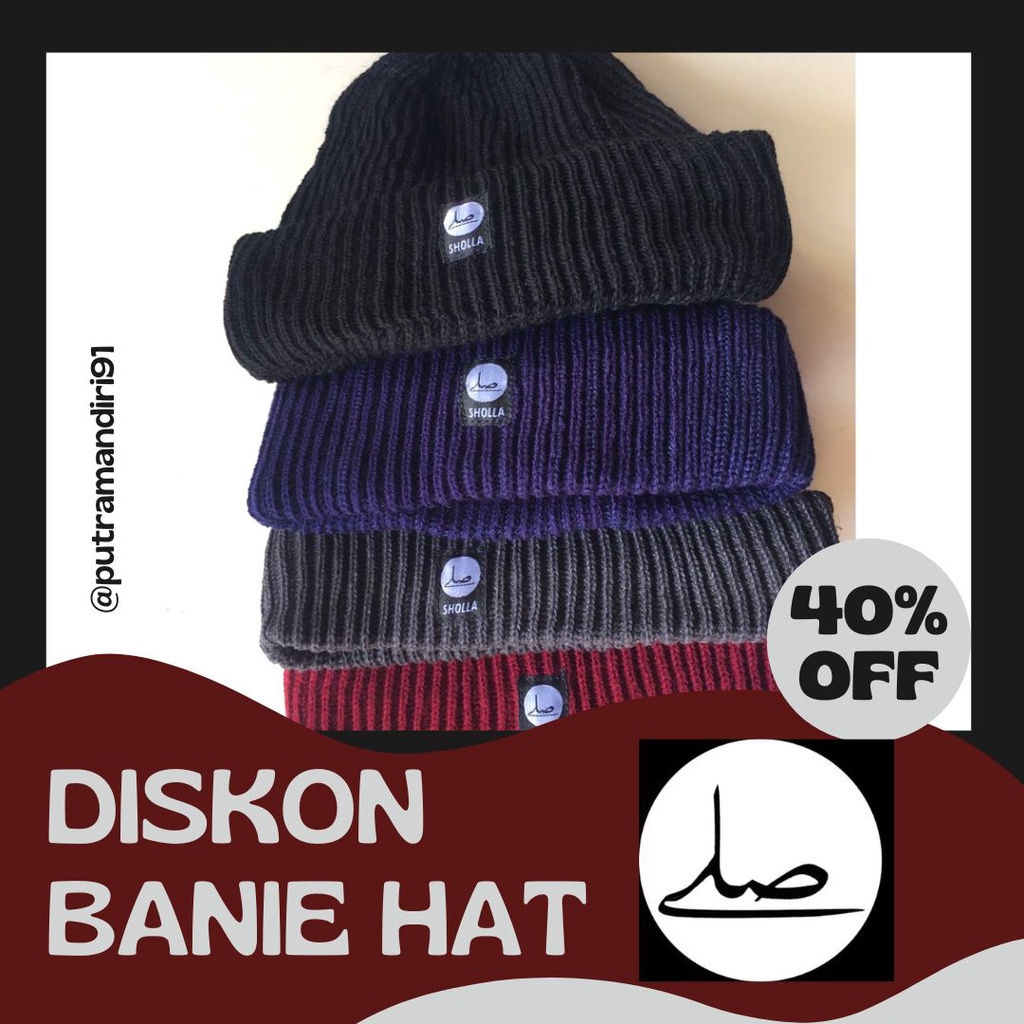 Peci Kupluk Pria / Kupluk Beanie / Beani hat / Topi Beanie / Peci Kupluk Pria Beanie Sholla Peci Sho