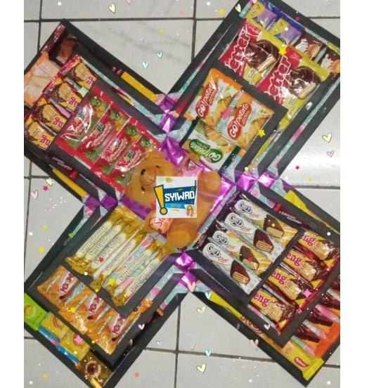 

♝ Explosion box snack ukuran besar 3 layer ♂