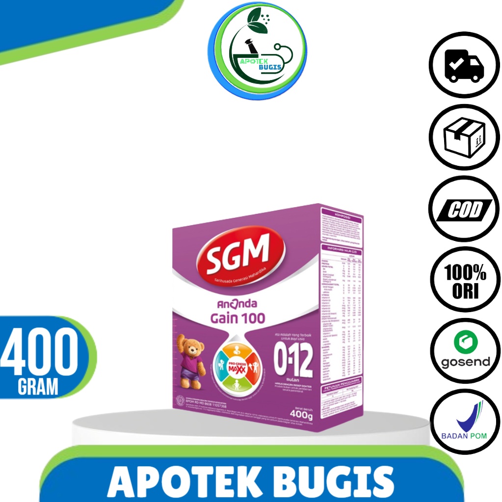SGM ANANDA GAIN 100 0-12 bulan 400 gram - Susu Tambah BB anak