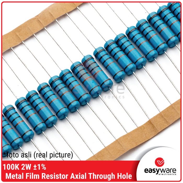 Resistor 100K Ohm 2W 1% Metal Film Resistor 100K 2 Watt Axial