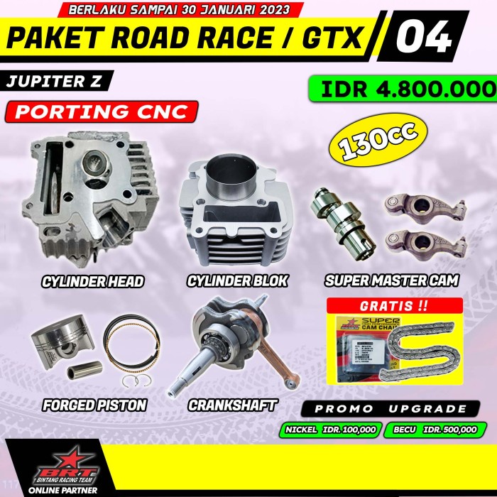 BRT PAKET ROAD RACE / GTX 4 JUPITER Z