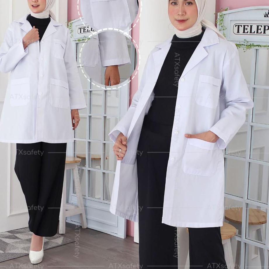 ✸ Jas Lab / Jas  / Baju Praktikum / Jas Lab Lengan Panjang / Jas Lab Lengan Pendek ATX ➬