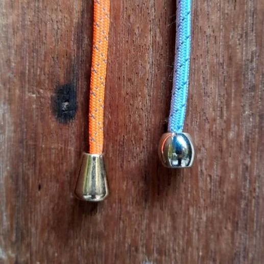 stoper bell lobi lobi besi ujung tali hoodie sweater lubang besar