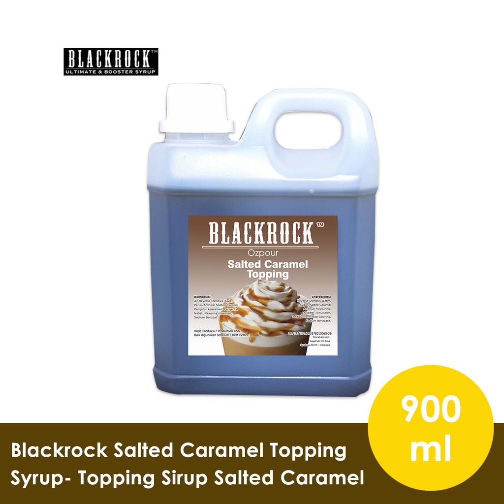 

Topping Sauce Salted Caramel Blackrock 900 ml - saus karamel