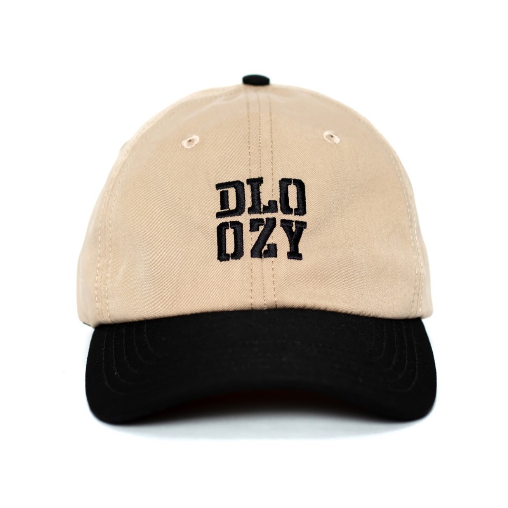 Topi DLOOZY Baseball Caps Hat Cream Hitam Dlz09