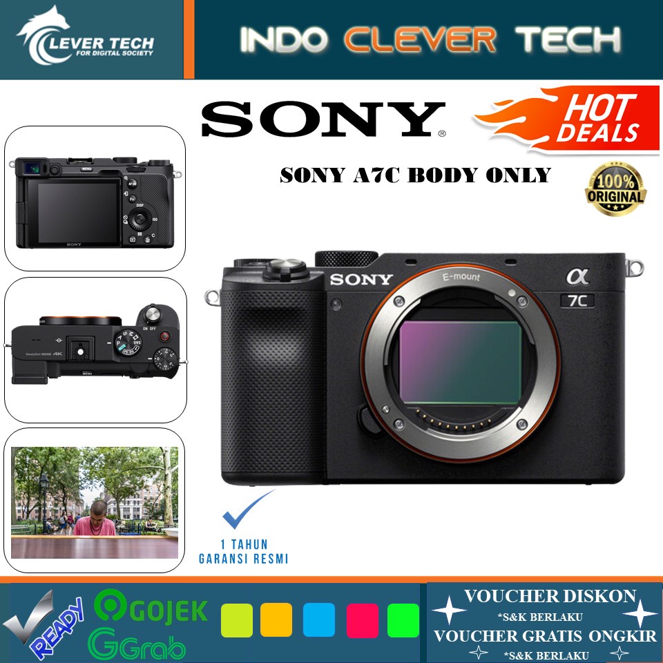 Kamera Sony A7C Black Body Only RESMI