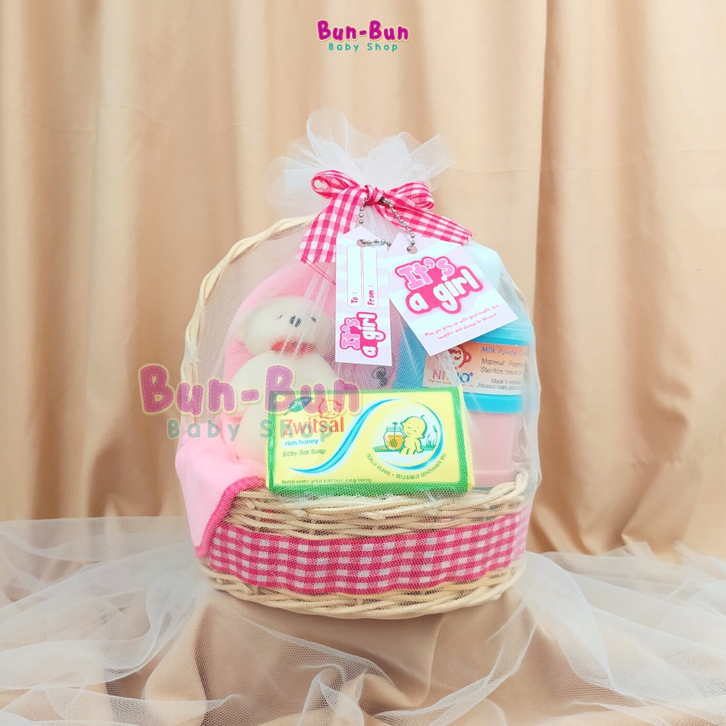 Hampers Bayi Laki Perempuan Unisex Kado Lahiran Gift Set Parsel Parcel New Born Hadiah Anak Murah Keranjang Rotan Perlengkapan Baru Lahir Peralatan Baby Newborn Boy Girl Bunbunbabyshop