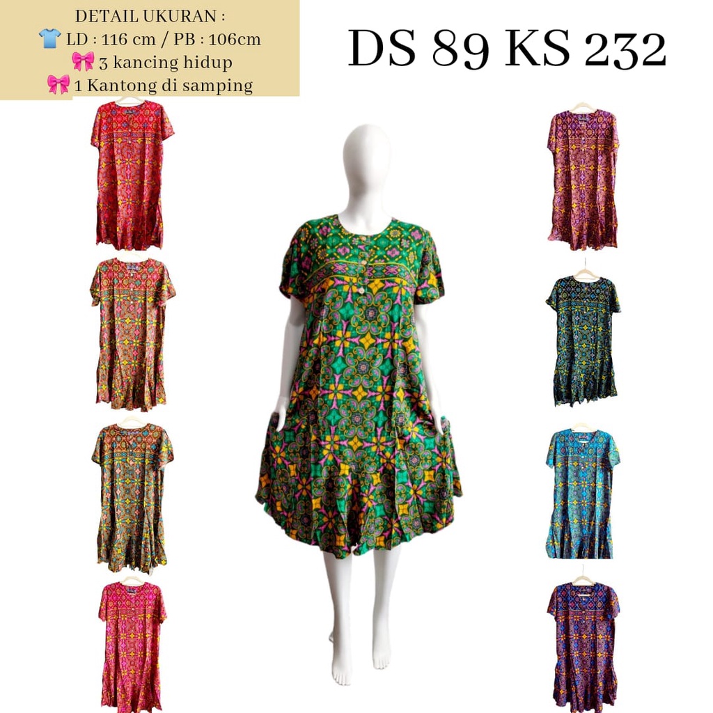 Daster Batik Kudamas DS 89 LD 116cm Busui KS-232