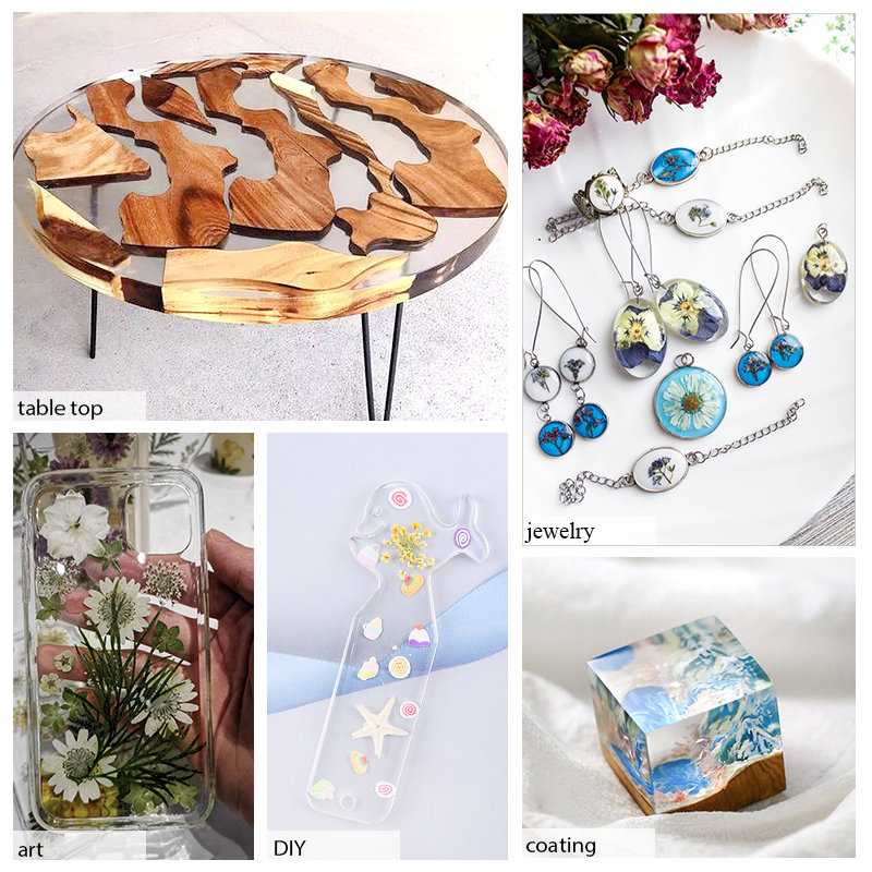 Lem Resin Epoxy Bening Rasio 1:1 AB Crystal DIY Handmade Jewelry Cairan Resin Hasil Karya Bening Mengkilap Tahan Lama