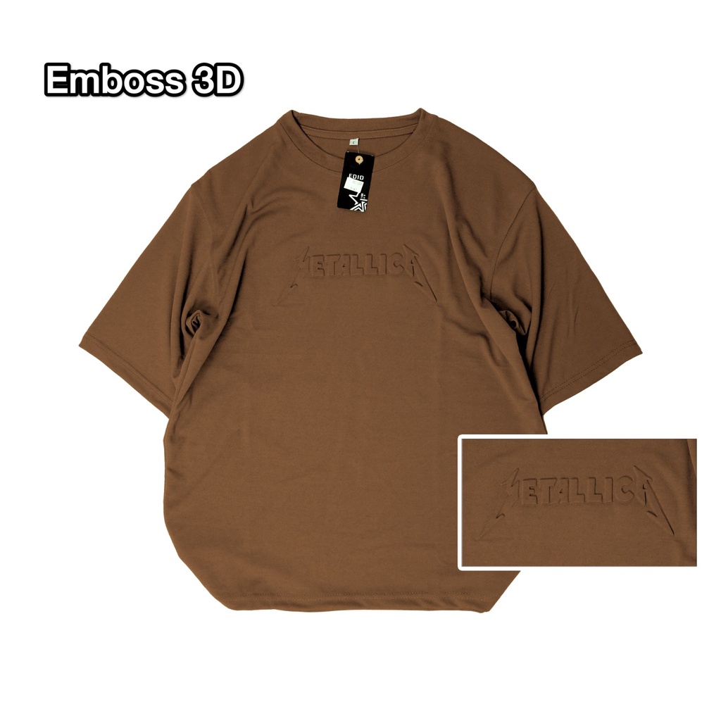 Amspro Baju Oversize Embos Atasan Pria Metalica