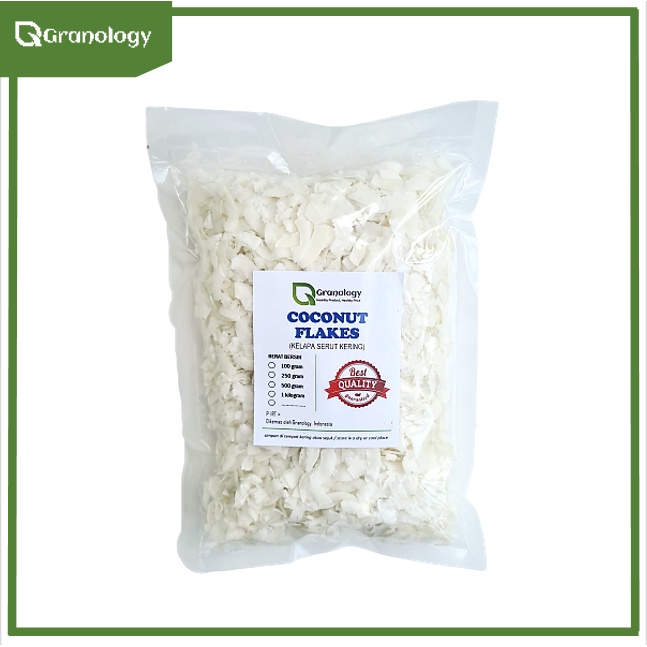 Kelapa Serut Kering / Coconut Flakes (1 kilogram) by Granology