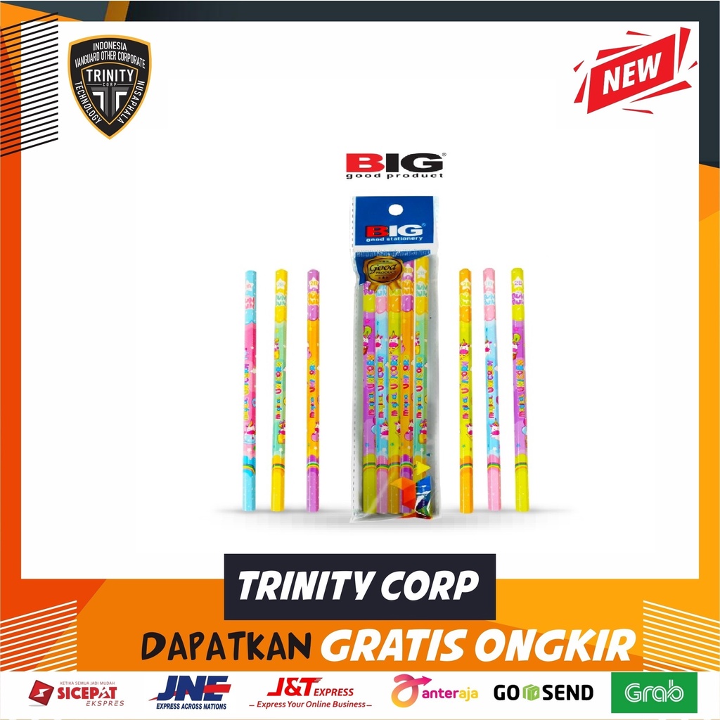 

Pensil 2B BIG Seri Unicorn PS-003 Per Pcs