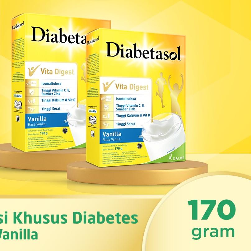 

☜ Diabetasol Vanilla 170g - 2 Pcs ✩