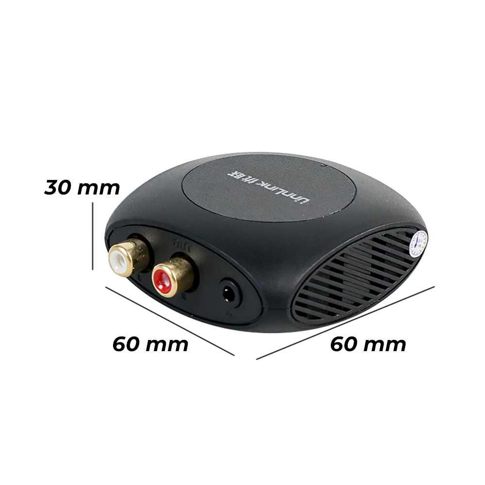 Unnlink Konverter Audio Toslink Coaxial to RCA - UN0073 - Black