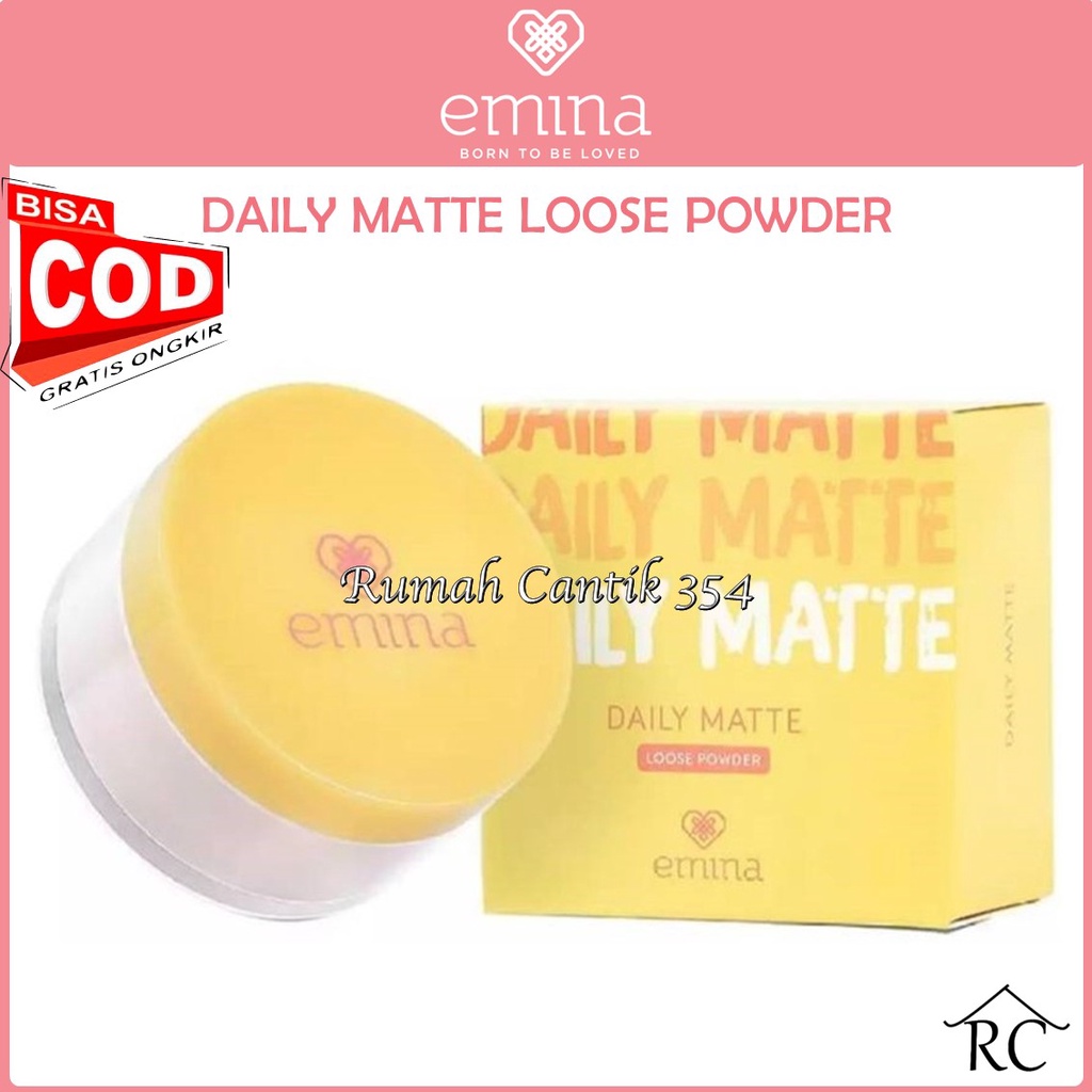 Emina Daily Matte Loose Powder 20g | Bedak Tabur RUMAH CANTIK
