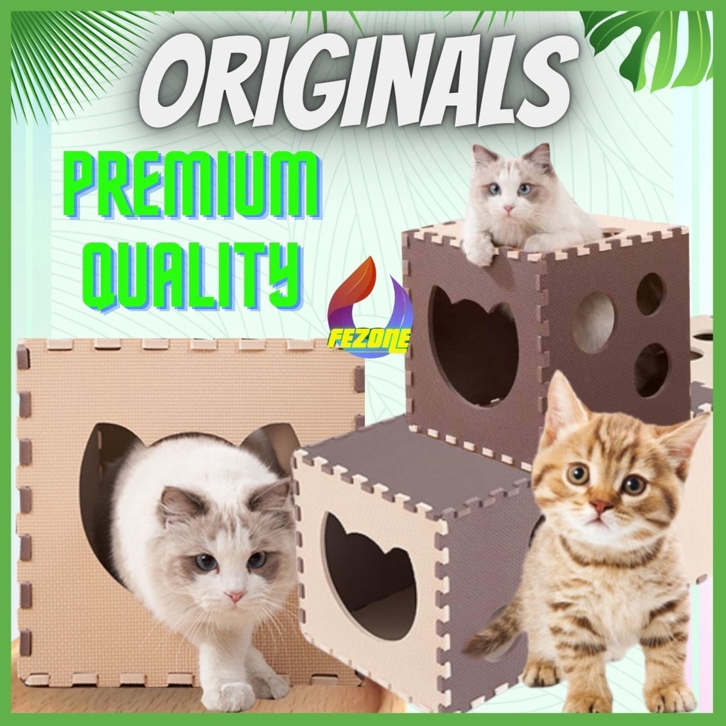Terowongan Mainan Kucing Puzzle Cat Tunnel - Pet Toys - FEZONE