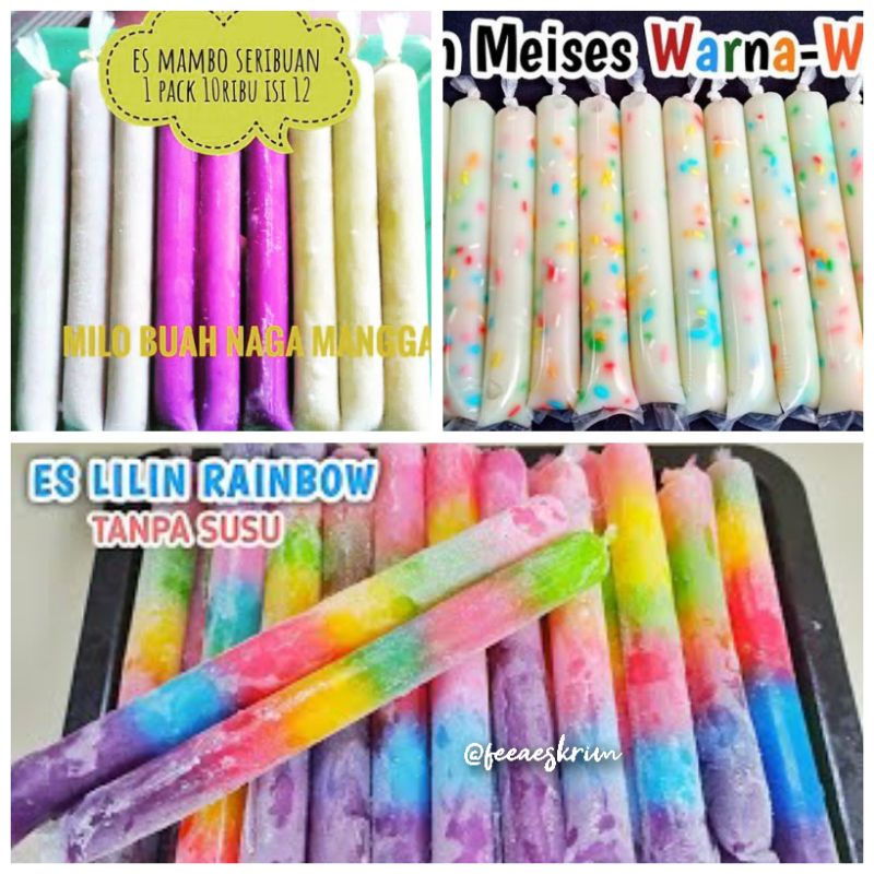 Plastik Es Mambo/Es lilin/Es spidol/Es pensil polos uk 3x23/uk 3x26/uk 3x30/3x20/Uk 1,8x23/4x23/2,5X