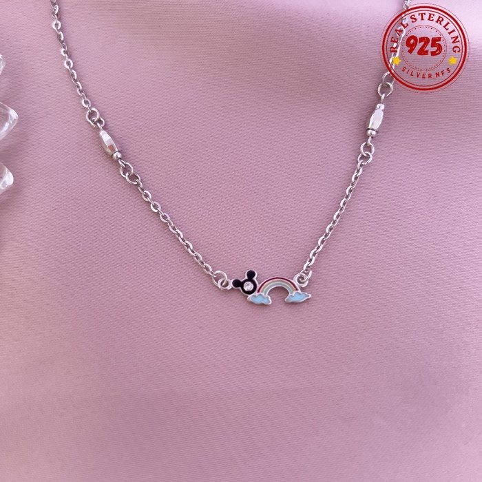 Fred Kalung Anak Perempuan Silver 925 Perak Asli Lapis Emas Putih Mas Kado