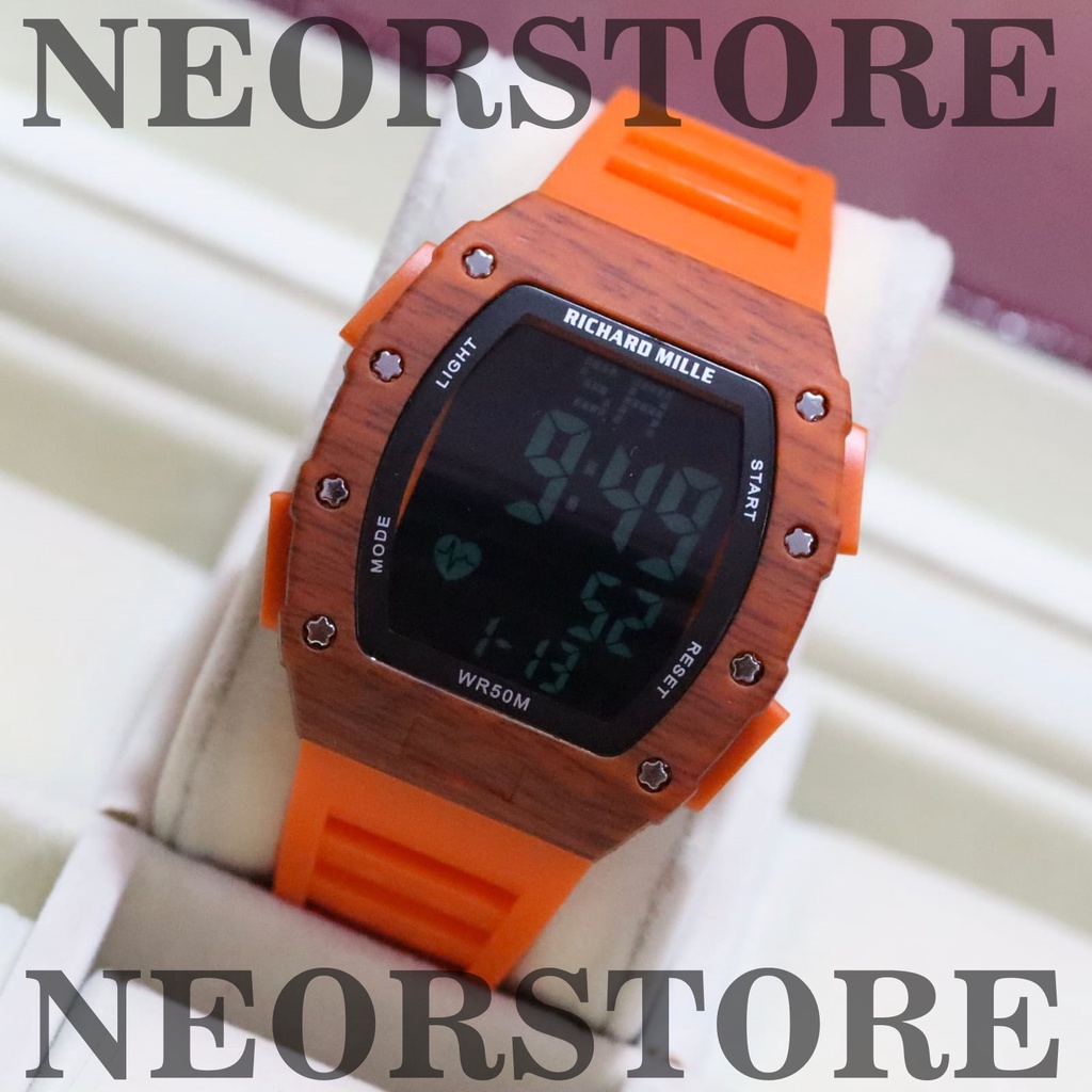 BISA COD Jam Tangan Pria RM-08 DIGITAL Strap Rubber