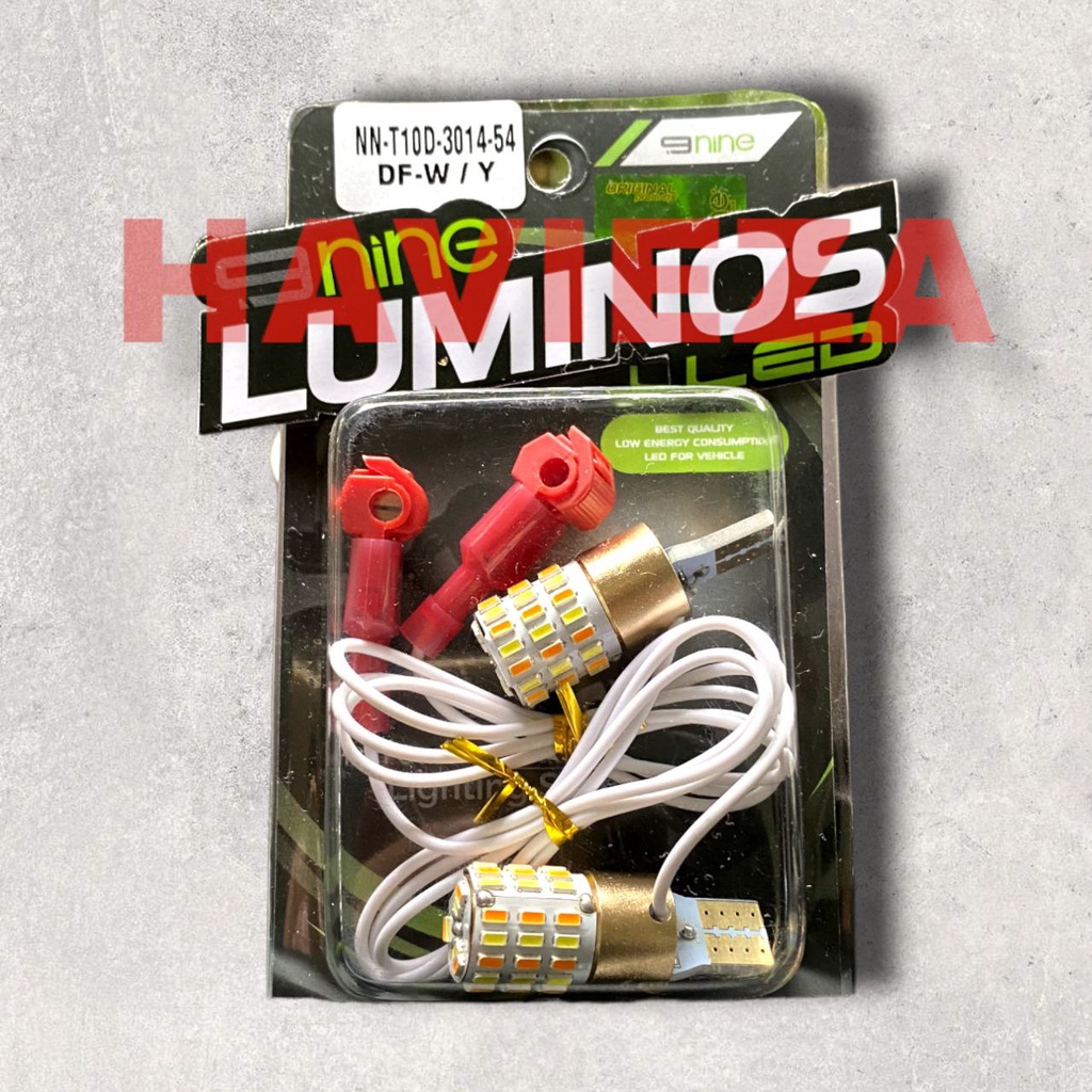 JLK (COD) Luminos T10 Putih Ready 2in1 Lampu Senja dan Sein Bohlam 54titik Nmax Xmax Aerox Vario