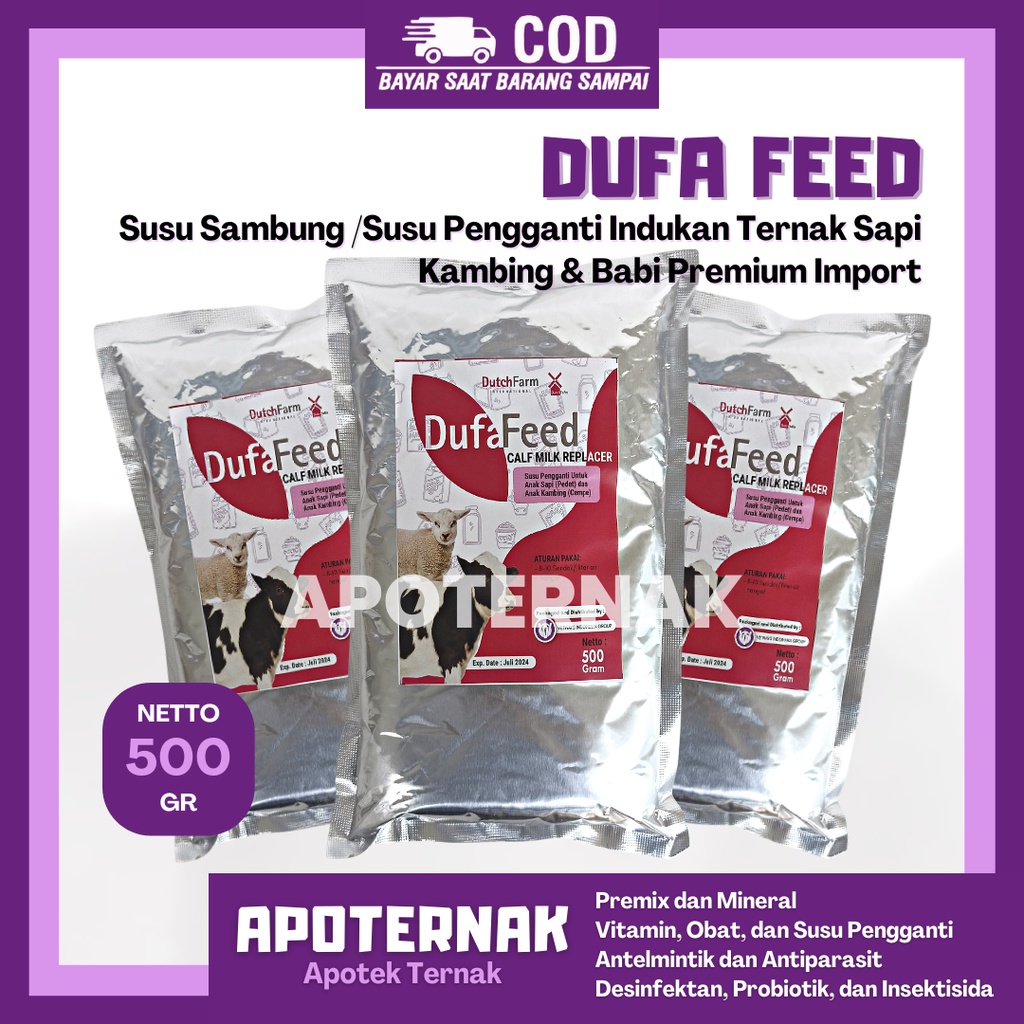 MASTERLAC 500 gr Anti Mencret | Susu Pengganti Susu Sambung Induk Sapi Kambing Domba Anti Diare | Susu Pedet Cempe | Kalvolac, Vetways Lac | Apoternak