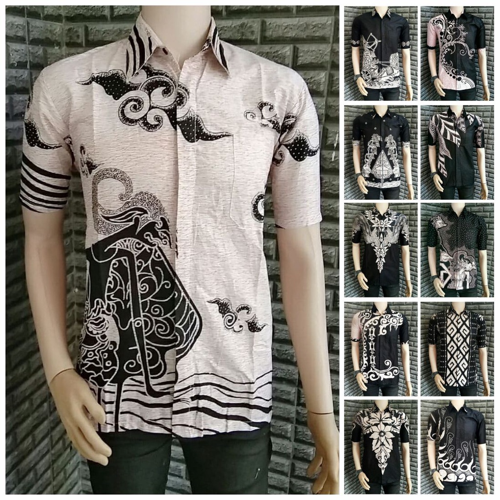 Kemeja batik pria lengan pendek