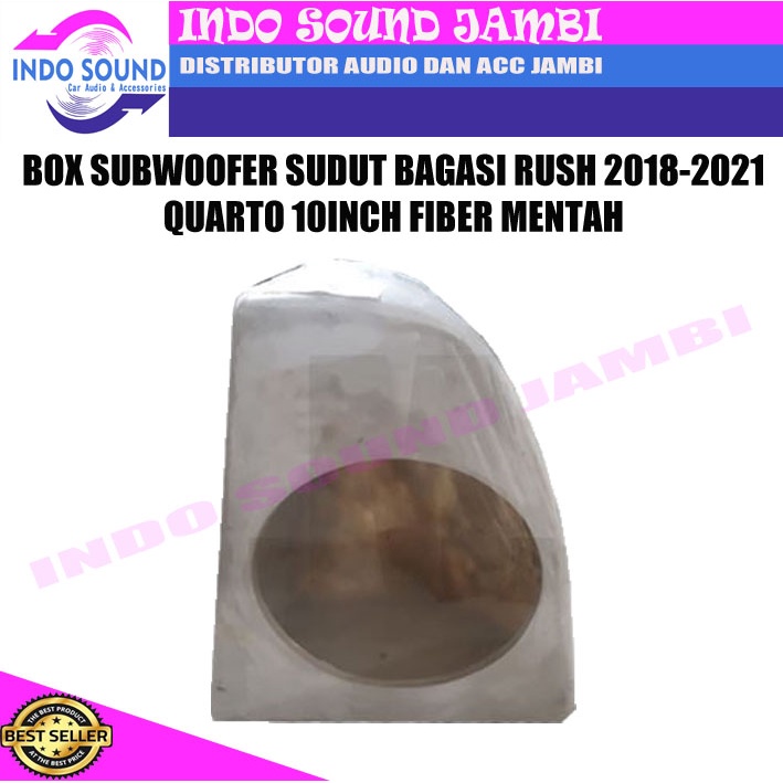 BOX SUBWOOFER SUDUT BAGASI RUSH 2018-2021BAHAN FIBER MENTAH