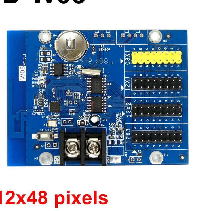 Dijamin Ori>/ Controller Huidu HD-W03 W03 Wifi Panel Modul LED P10 P4.75 P7.62 Running Text HD-W00 W